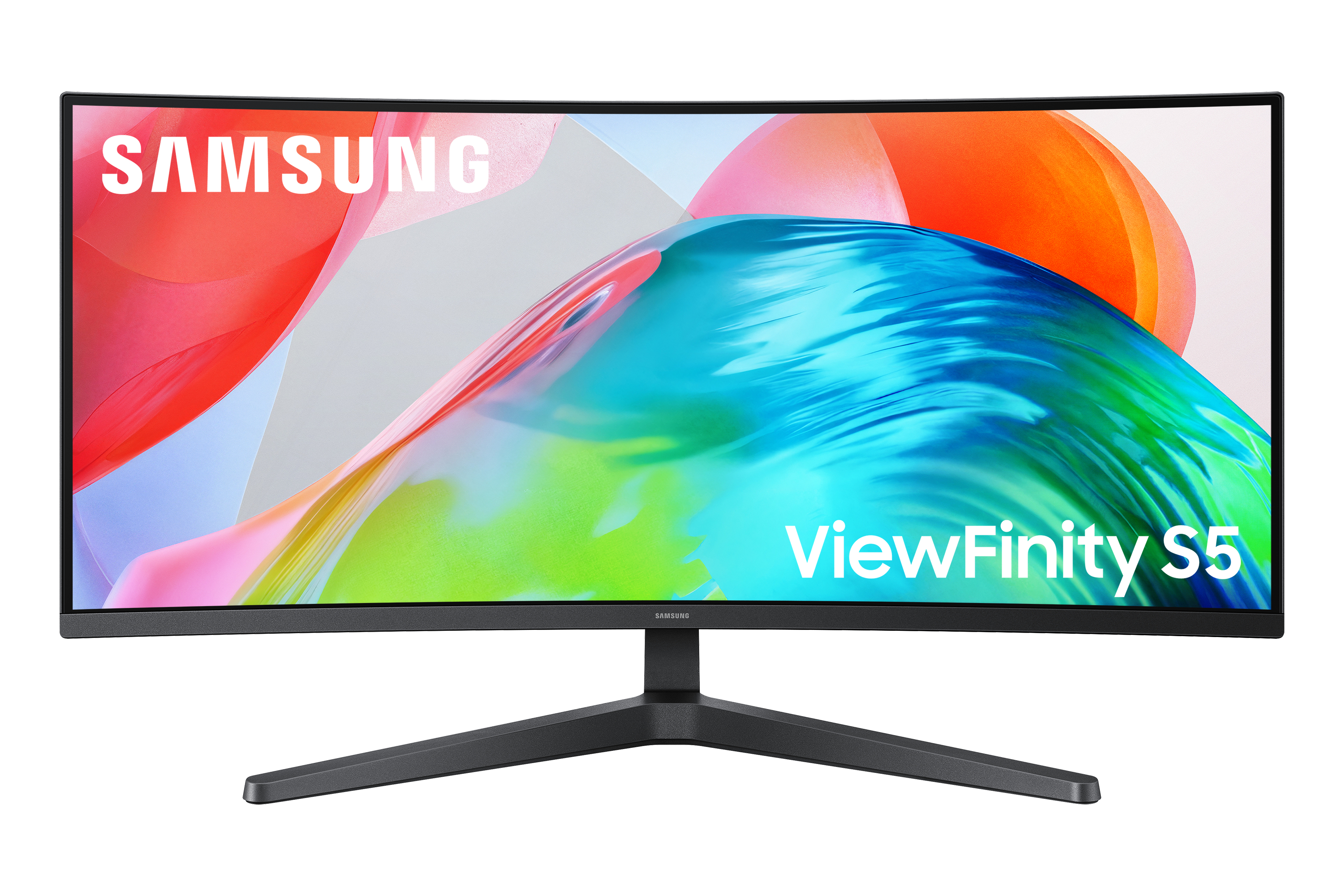 Monitor gaming - Samsung ViewFinity S5 LS34H550GAUXEN, 34 " UWQHD, 120 Hz, 5 ms, VA (Alineación Vertical), Pantalla curva, Negro