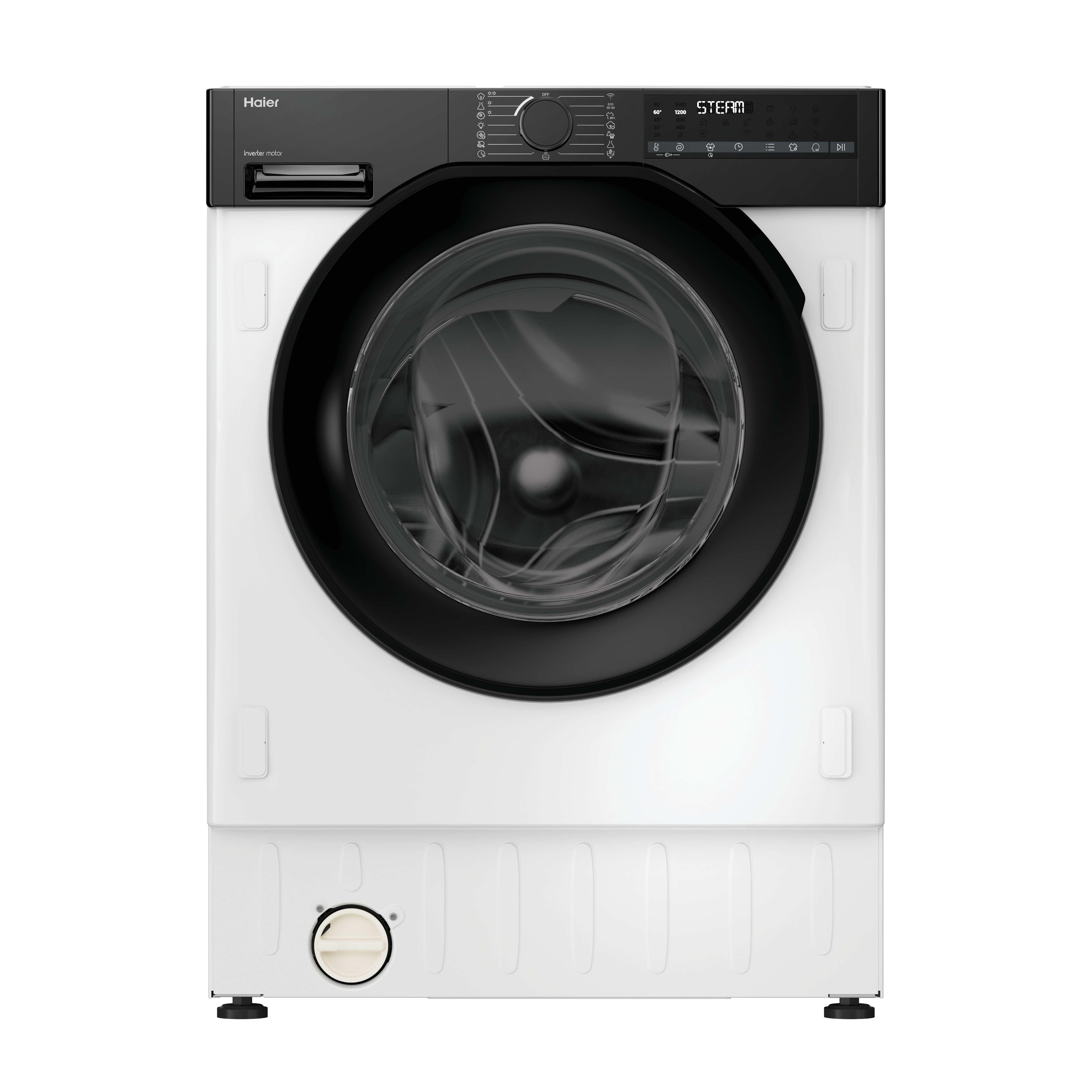 Lavadora secadora integrable - Haier BHA6SD696M6DB9-S, Series 6, 9 kg+6 kg, 1600 rpm, 16 programas, Función vapor, AutoDose, Sin panelar