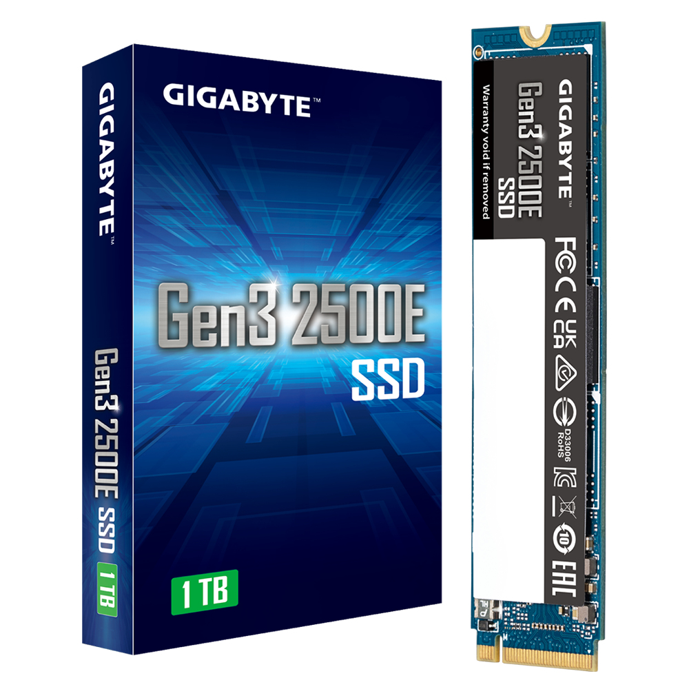 Gigabyte Gen3 2500E 1TB PC Ie Gen3 x4 NV Me SSD