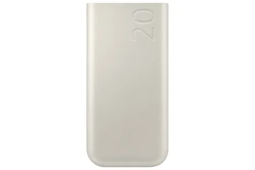 Powerbank - Samsung EB-P4520XUEGEU, Batería externa, 20000 mAh, USB Tipo C, 3 puertos, Carga rápida Beige