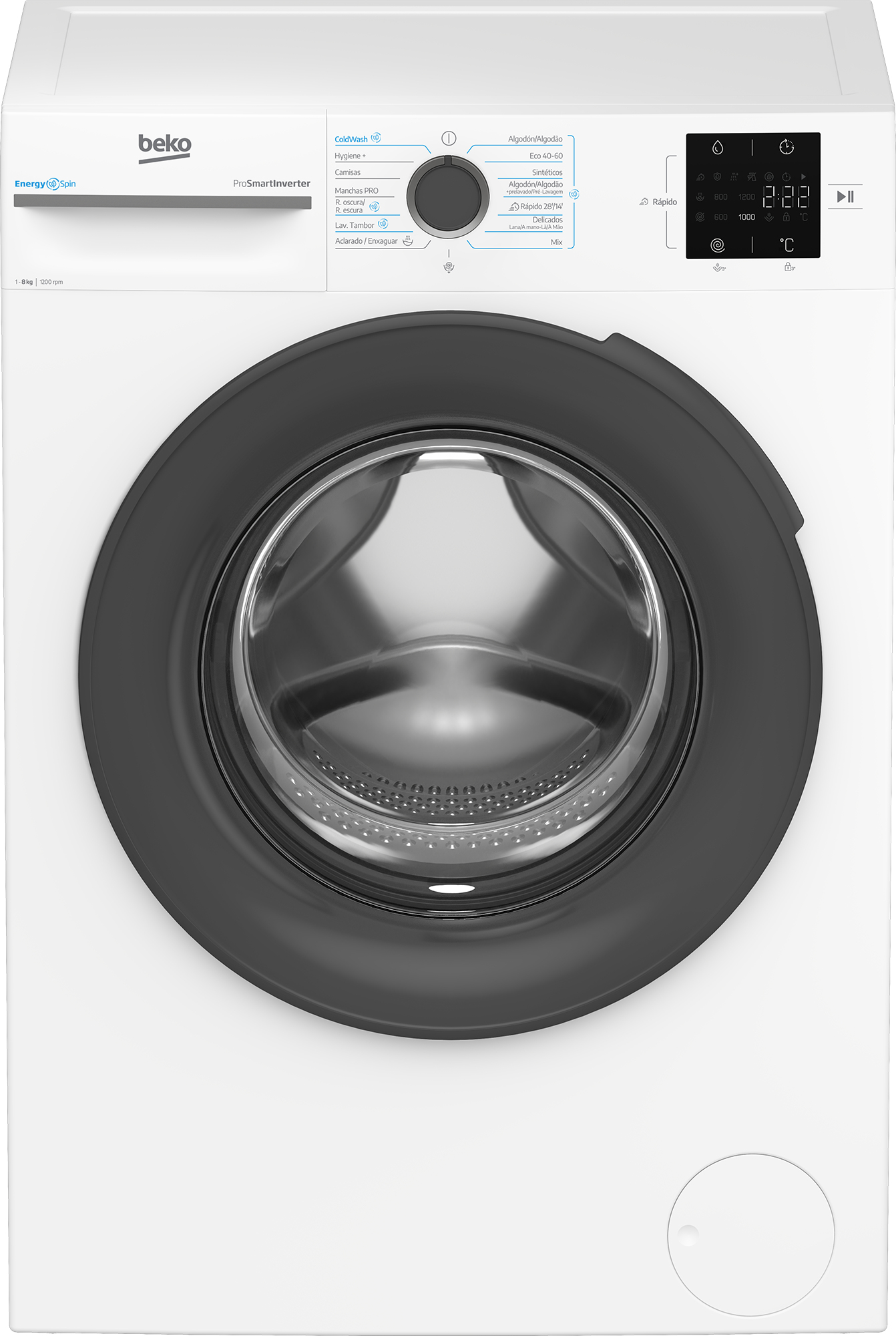 Beko Vbm3wft38213wa Lavadora 8Kg 1200Rpm