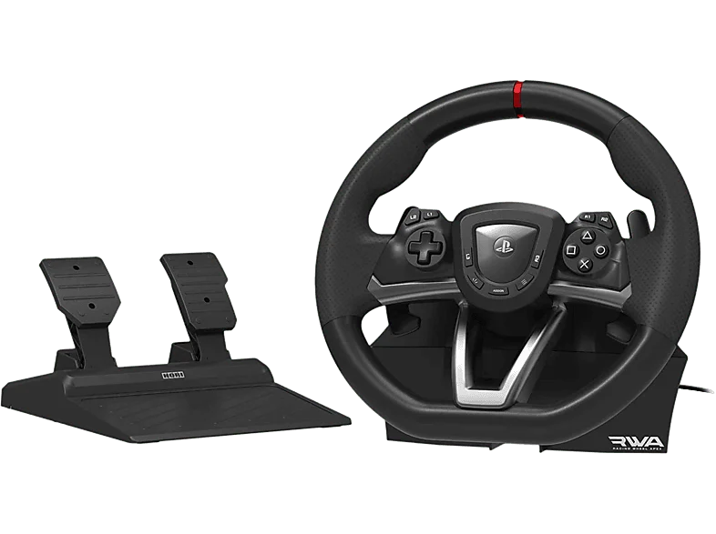 Volante - Hori Racing Wheel Apex, Para PS5, PS4 y PC, 270°, Negro + Pedales