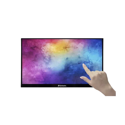 Verbatim PMT-14 14" FHD IPS 60Hz 6ms HDR FreeSync Táctil Negro