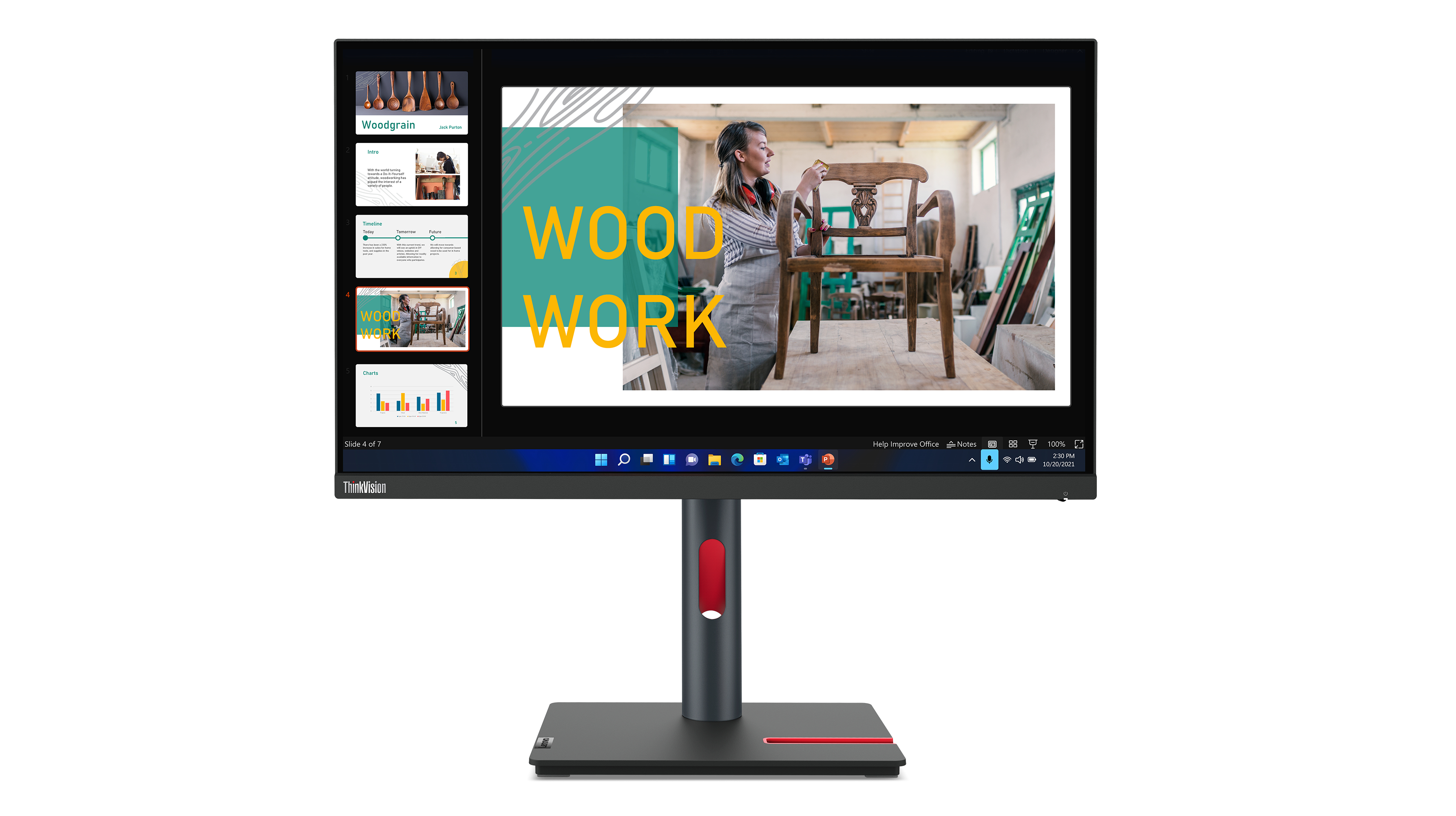 Lenovo ThinkVision P24q-30 pantalla para PC 60,5 cm (23.8") 63B4GAT6EU