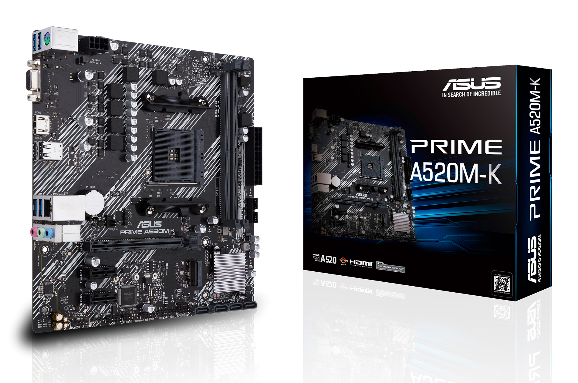 ASUS PRIME A520M-K AMD A520 Zócalo AM4 micro ATX 90MB1500-M0EAY0