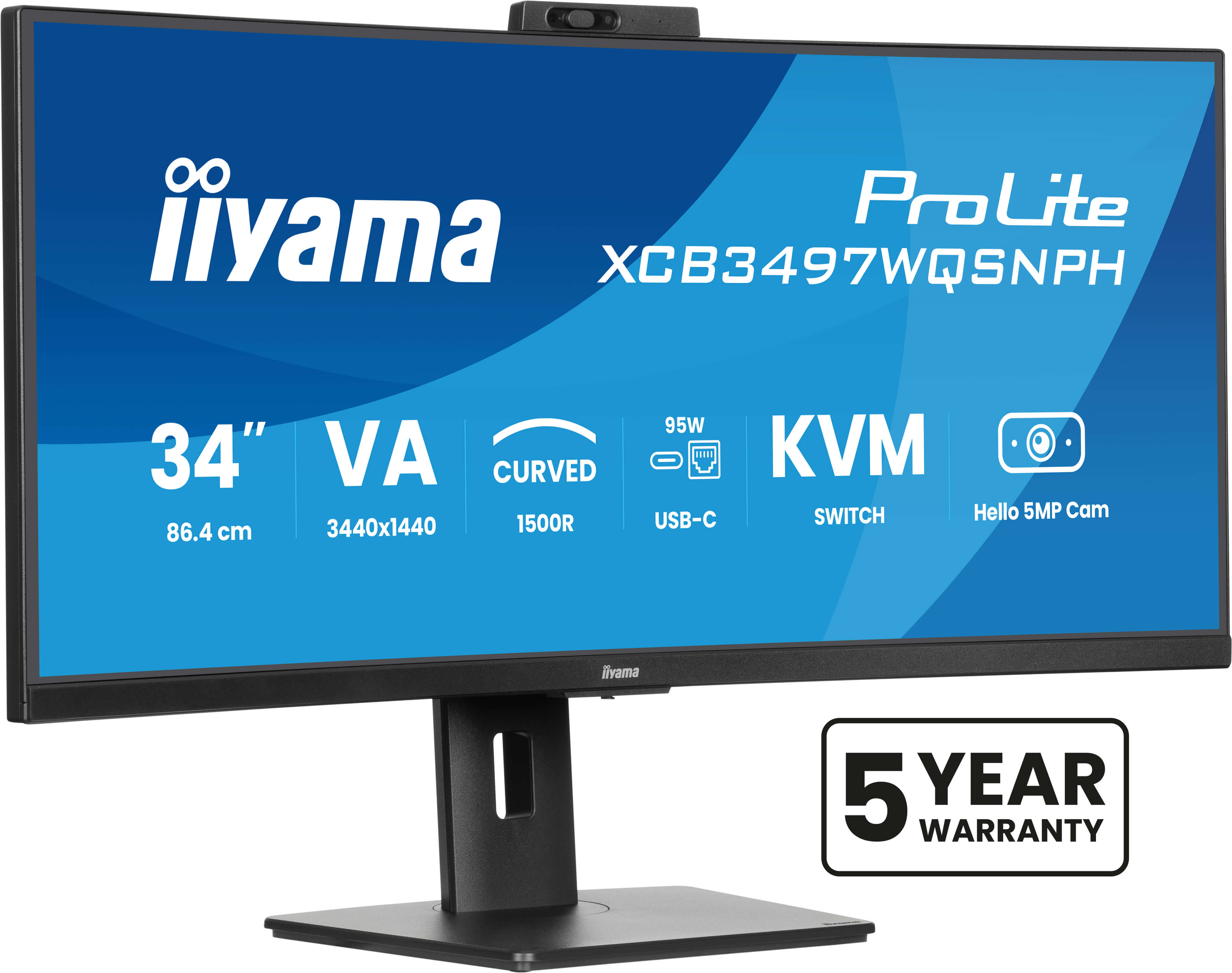 iiyama XCB3497WQSNPH-B1 34" VA 3440x1440 350cd/m2 XCB3497WQSNPH-B1