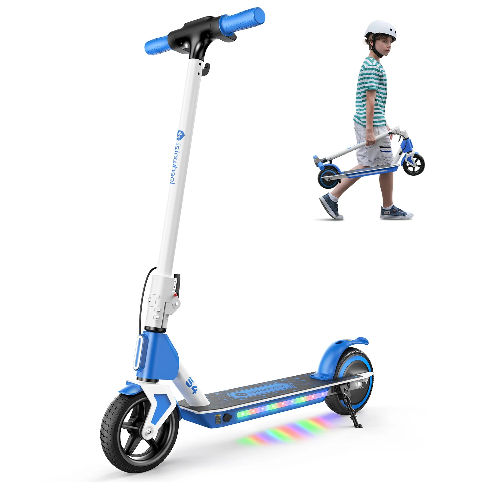 isinwheel S4 Patinete eléctrico para niños 200W