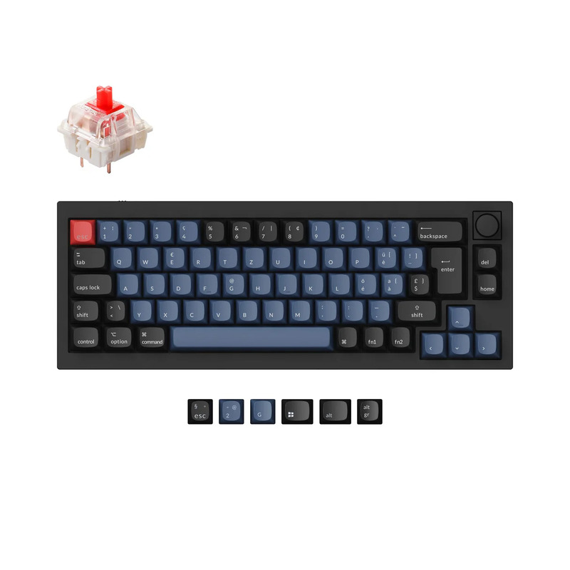 Keychron Q2 QMK ISO-ES Max-Swappable Switch Red