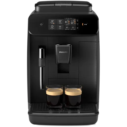 Philips Cafetera espresso Philips Panarello 800 | Negro | 2 bebidas de café EP0820/00