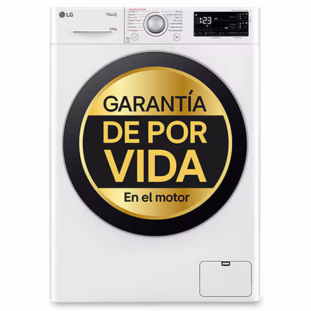 Lavadora secadora - LG F4DR5509A1W, 9 kg / 6 kg, 1400 rpm, 14 programas, AI Direct Drive™, Autodosificación, Blanco