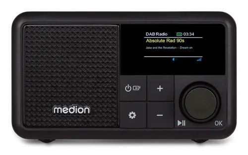 Radio Medion LIFE DAB+, FM Batería recargable USB-C Bluetooth 5.3 Negro S66822