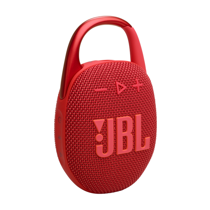 Altavoz inalámbrico - JBL Clip 5, 7 W, Bluetooth, 12 h Autonomía, Resistente al Agua IP67, Auracast, Rojo