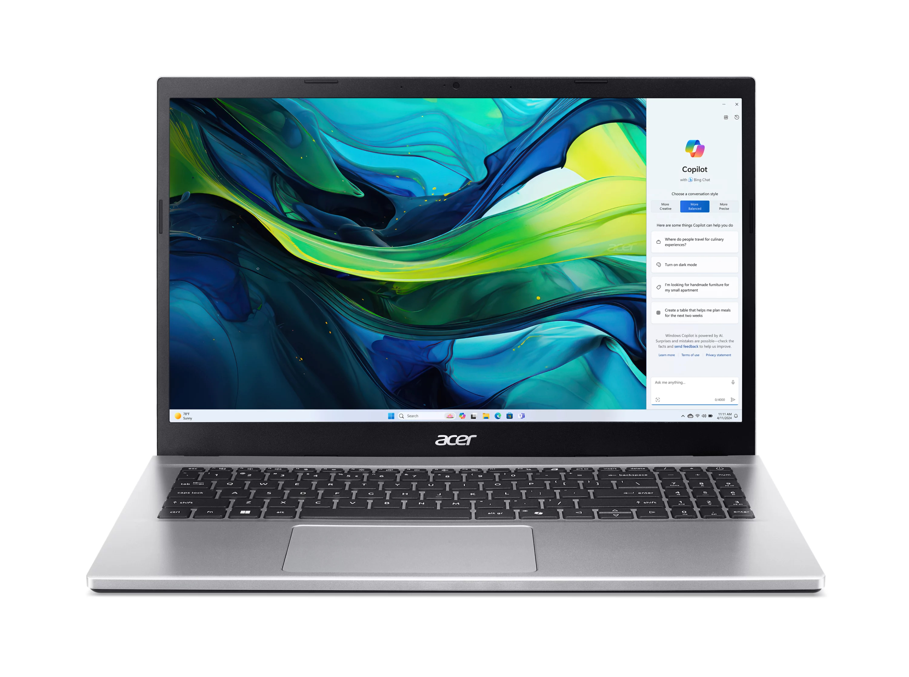 Acer - Portátil Acer Aspire Go 15 AG15-42P-R3HR, Ryzen 7 5825U, 16GB, 512GB SSD, 15,6", W11.
