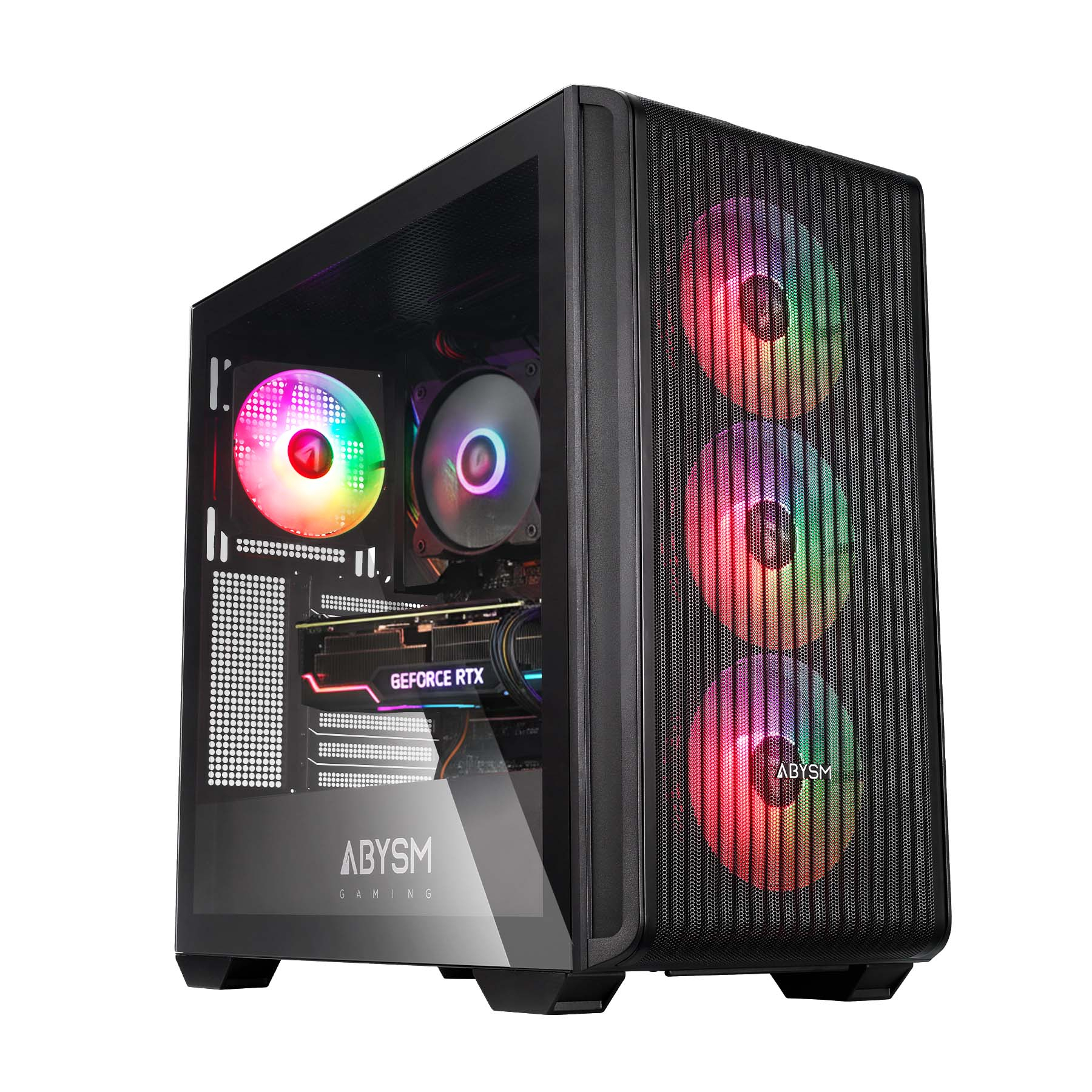 Caja ABYSM Caja ATX Danube KAMP BX300 Negro RGB Negro