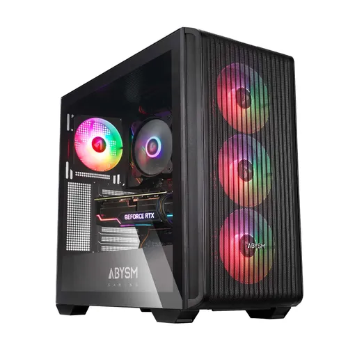 Caja ABYSM Caja ATX Danube KAMP BX300 Negro RGB Negro