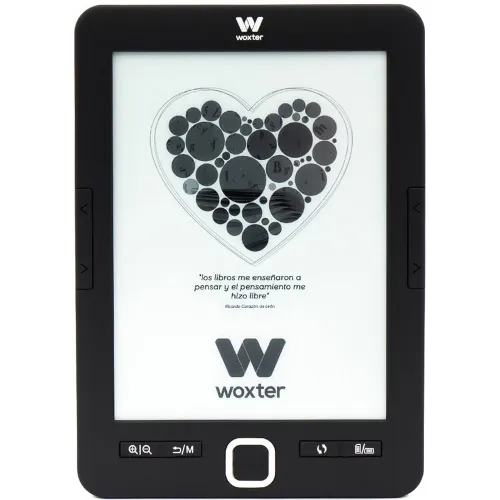 Woxter - eReader Woxter Scriba 195, 4GB, 6" E-Ink Pearl, negro.
