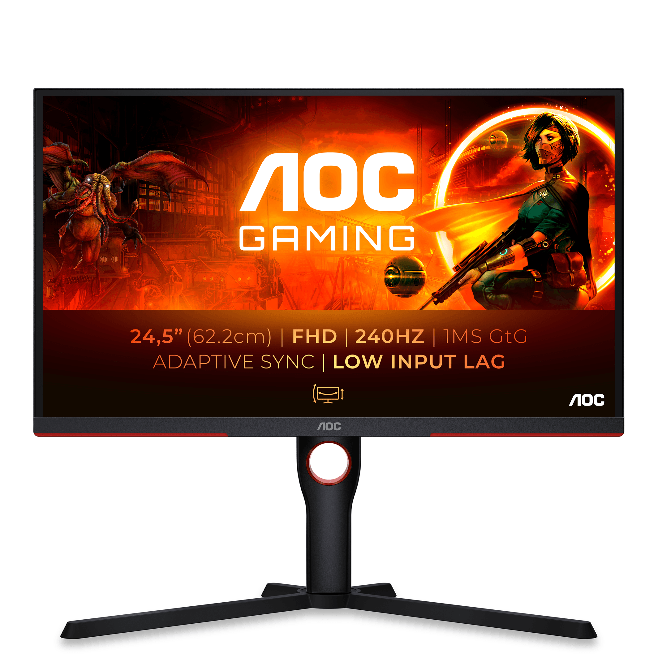 AOC G3 25G3ZM/BK pantalla para PC 62,2 cm (24.5") 1920 x 25G3ZM/BK