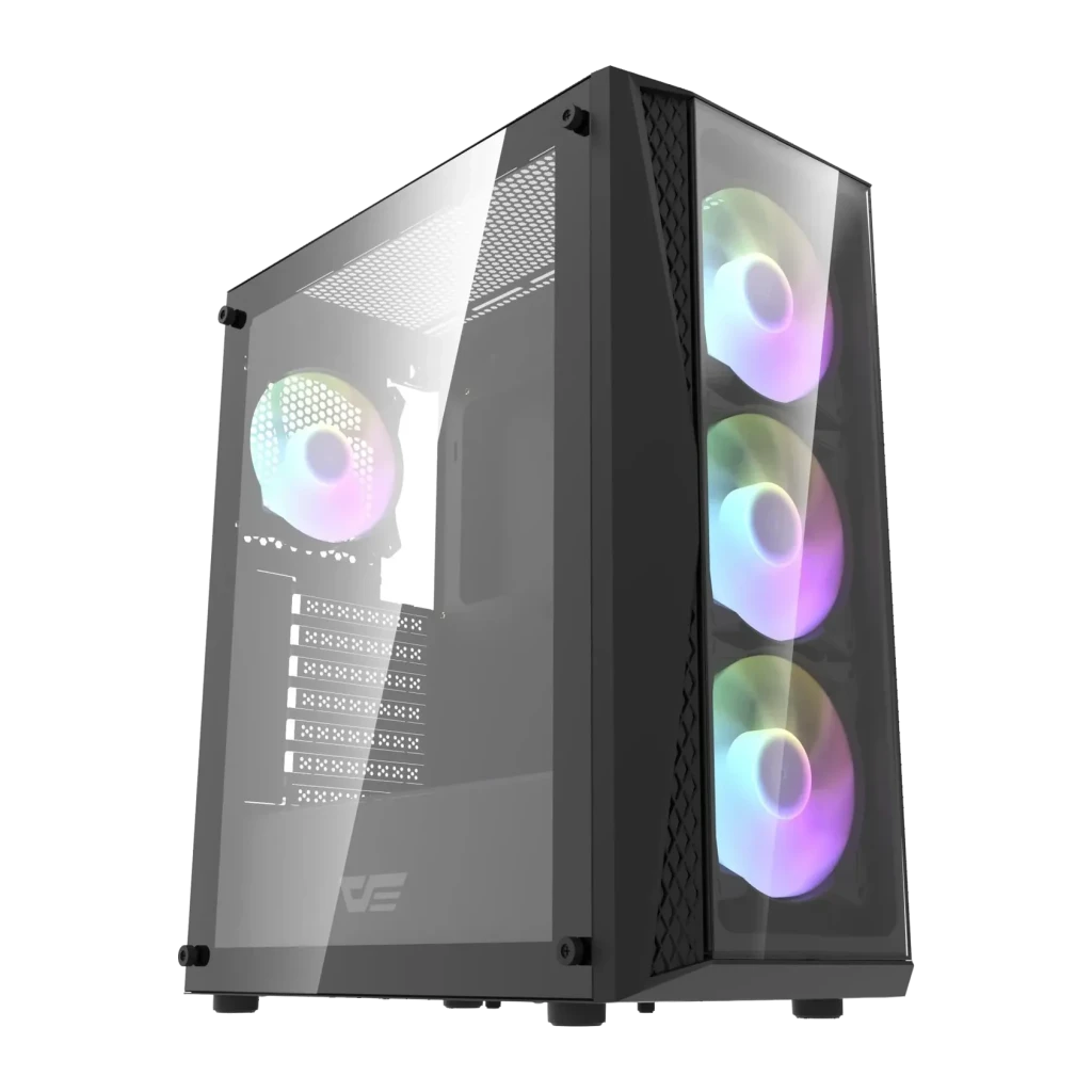 Caja PC Darkflash DK352 Plus Cristal Templado Lateral y Frontal ATX Negro