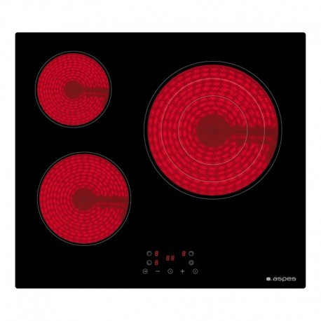 Aspes Av3602 Placa Vitroceramica 3Zonas