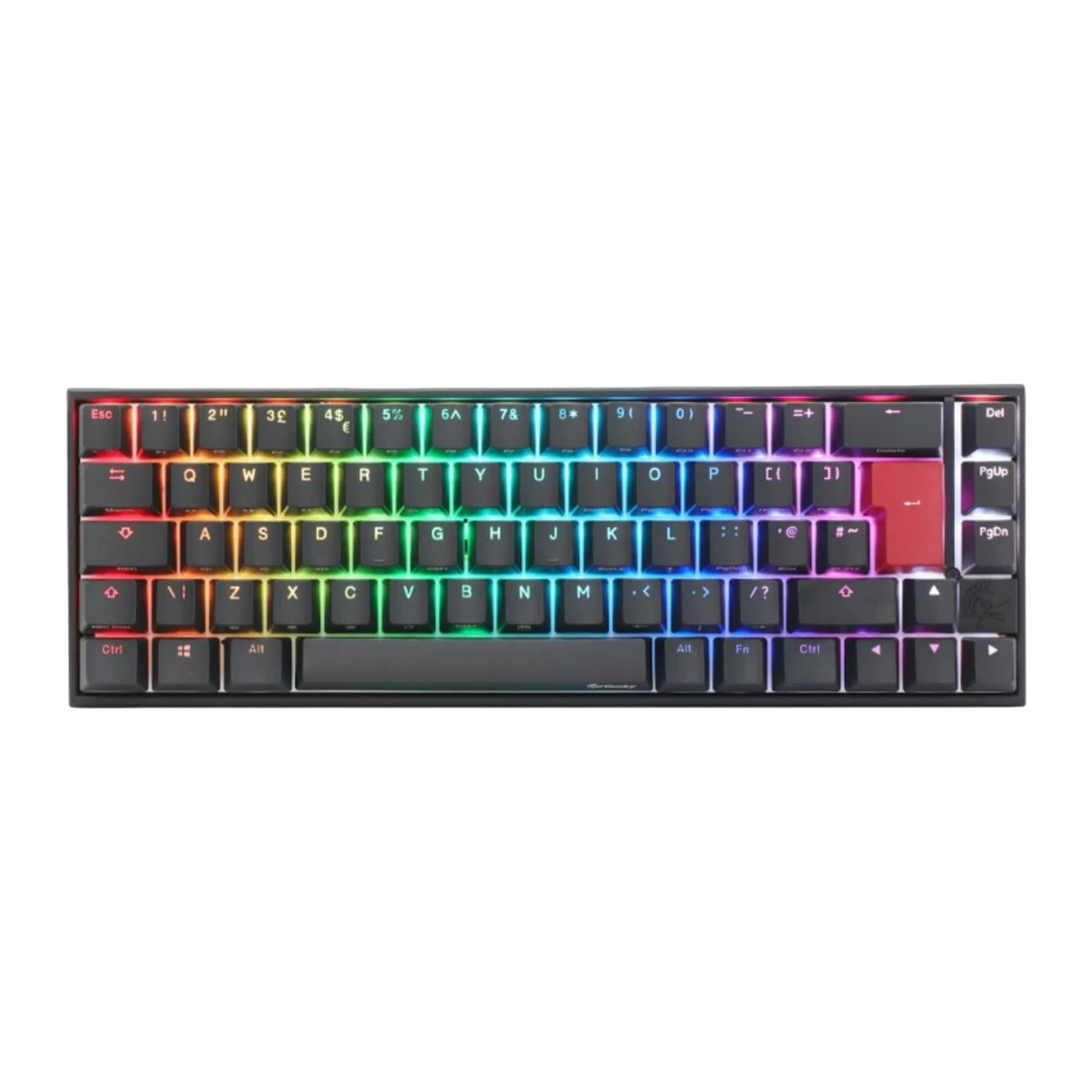 Teclado Gaming Ducky Mecha Pro SF RGB Mecánico Cherry MX Negro Español 65%
