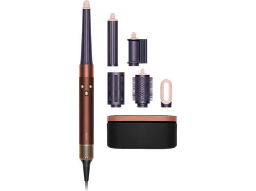 Moldeador - Dyson Airwrap i.d.™, Bluetooth®, Moldea y Seca, Liso+Ondulado, Tecnología iónica, 3 Velocidades, Plum/Copper