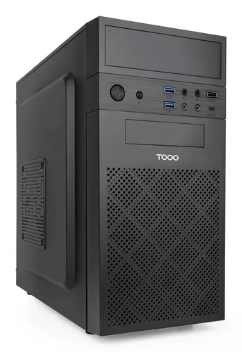TOOQ Caja Minitorre Micro-ATX “ISOBOX ULTRA”, Negra Negro Incluye Fuente