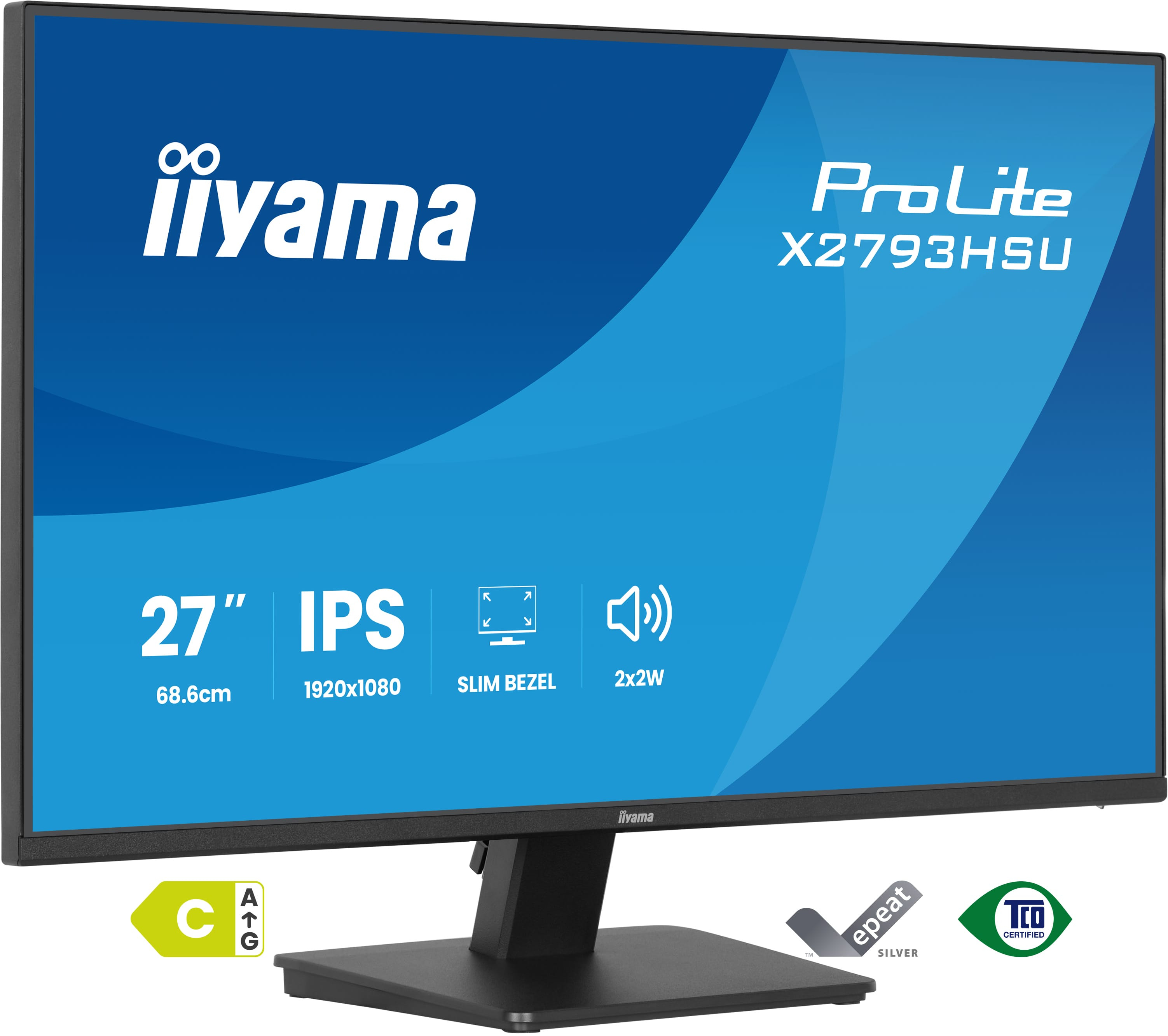 iiyama X2793HSU-B1 Monitor ProLite 27" IPS FHD 120Hz 350cd X2793HSU-B1