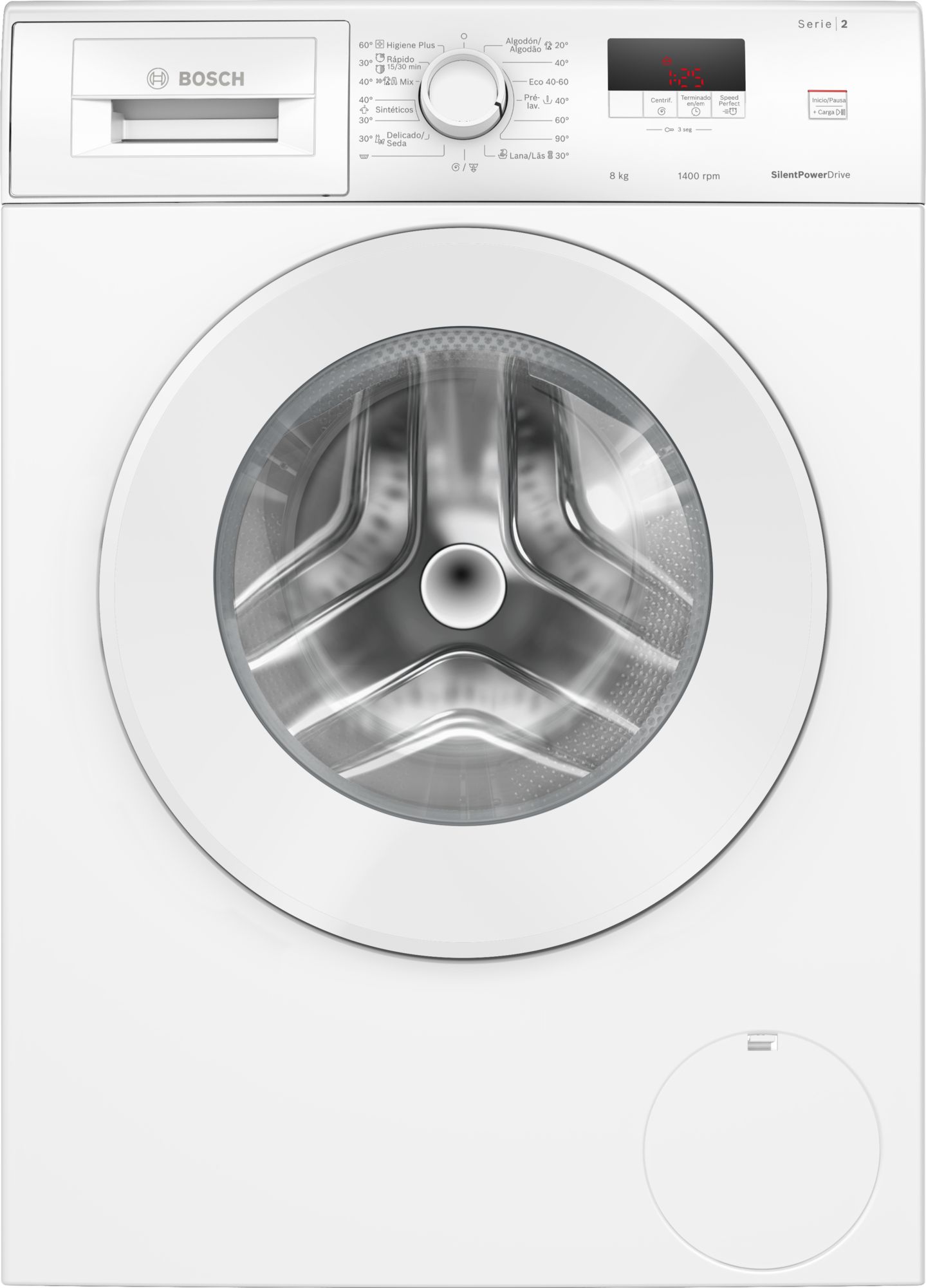 Bosch Serie 2 Lavadora de carga frontal 8 kg máx. 1400 rpm WGE03400EP
