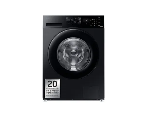 Lavadora carga frontal - Samsung WW90CGC04DABEC, 9kg, 1400 rpm, EcoBubble™, Función WiFi con SmartThings, Negro