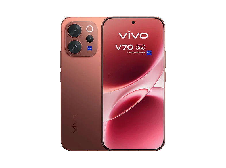 vivo V70, Sandalwood Brown, 512GB, 8GB RAM, 6.59" AMOLED, Snapdragon® 7 Gen 4, 6500 mAh