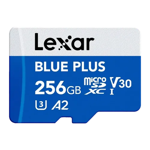 Tarjeta Lexar Blue Plus microSDXC 256GB UHS-I V30 U3 A2 170MB/s