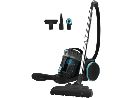 Aspirador sin bolsa - Cecotec Conga Rockstar Multicyclonic XXL Max, 800 W, 20 kPa, Depósito 4 L, Filtro de alta eficiencia, 3 accesorios, Negro