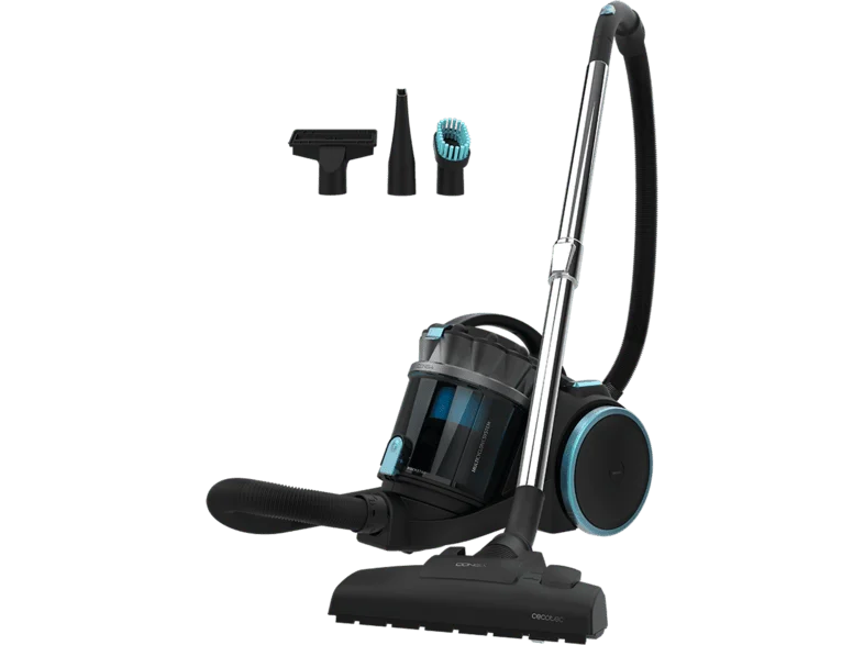 Aspirador sin bolsa - Cecotec Conga Rockstar Multicyclonic XXL Max, 800 W, 20 kPa, Depósito 4 L, Filtro de alta eficiencia, 3 accesorios, Negro