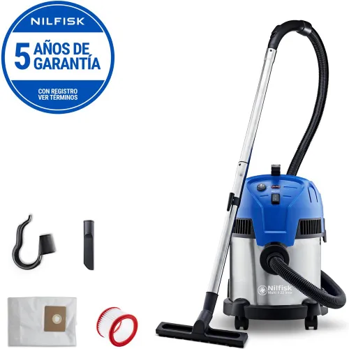 NILFISK - Aspirador Agua-Polvo Multi II 22 l Inox.
