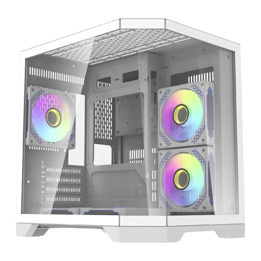Caja PC Darkflash FT350 Mini Tower 3 Paneles Cristal Templado M-ATX / ITX Blanco