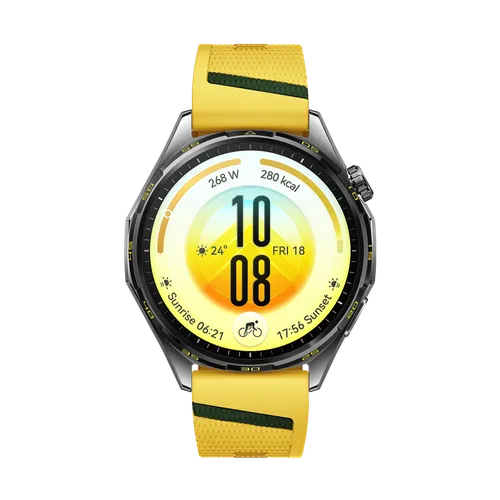 HUAWEI WATCH GT 7 46mm Amarillo Fluoroelastómero / Hasta 21 Días de Duración de la Batería / Conexión con Android & iOS