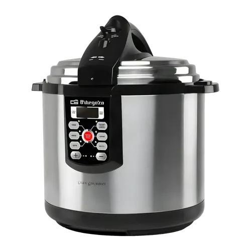 Olla a presión eléctrica Orbegozo HPE 8075 8L 1400W Negro/Acero inoxidable