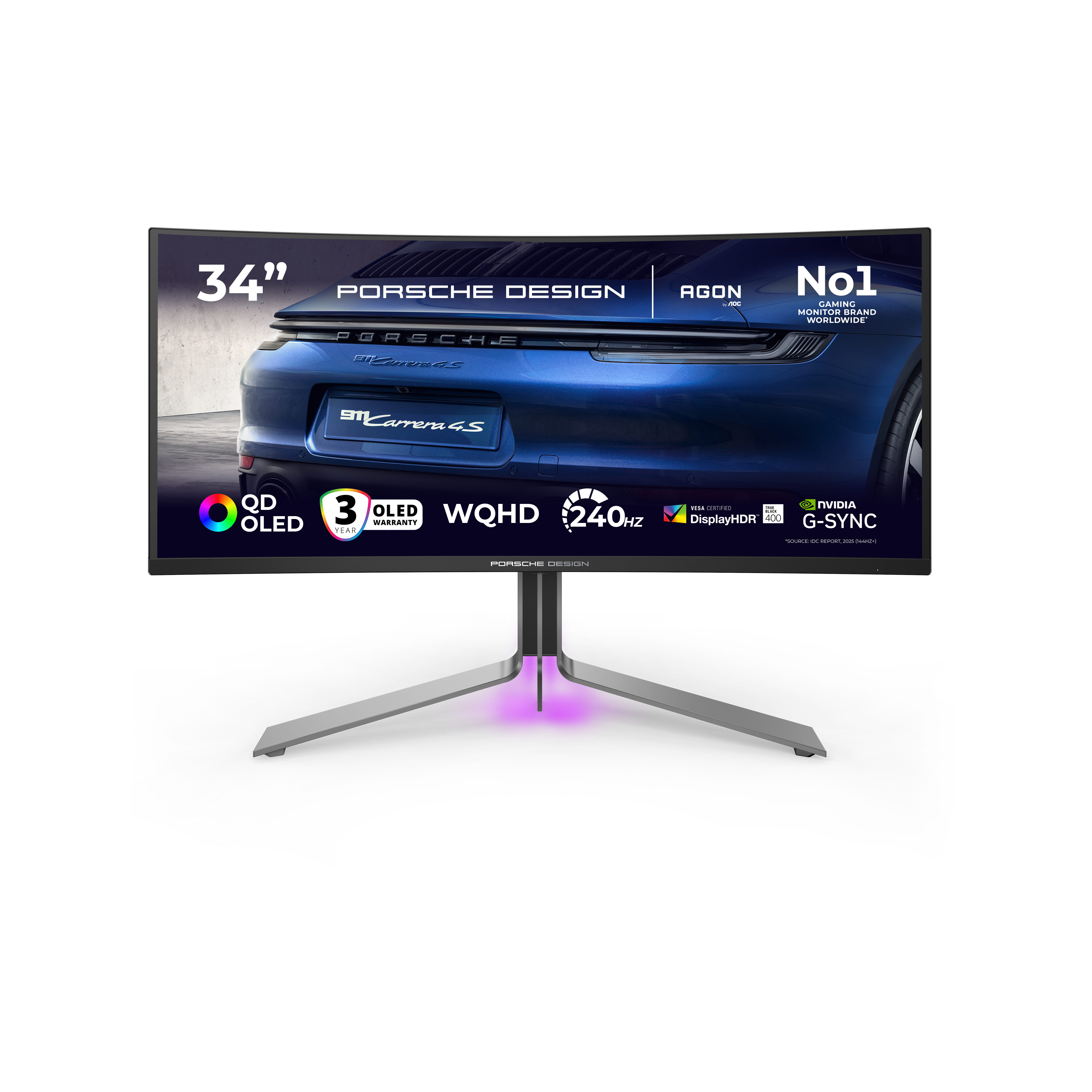 AOC Porsche PD34 pantalla para PC 86,4 cm (34") 3440 x 1440 PD34