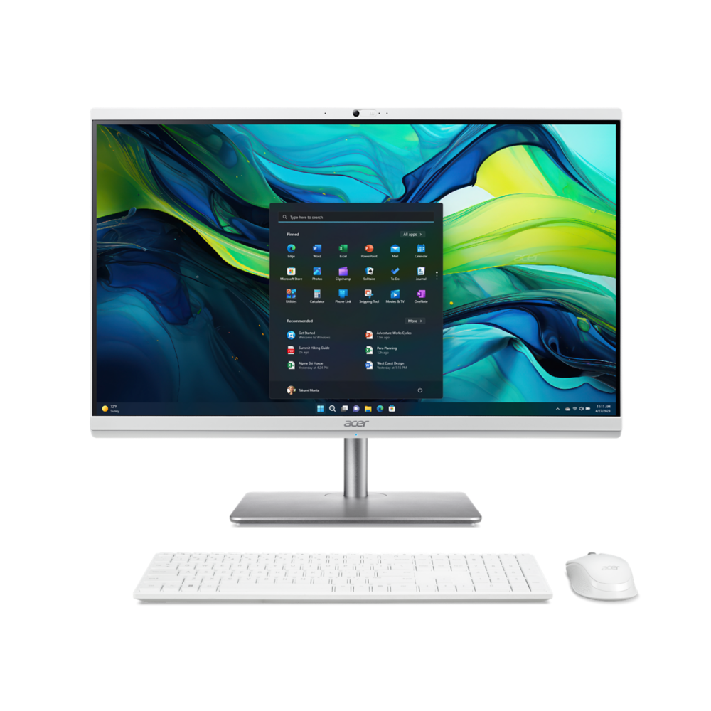 Acer Aspire C 27, C27-195ES, Todo en Uno, 27" Full HD, Intel Core Ultra 7, 16GB RAM, 1TB SSD