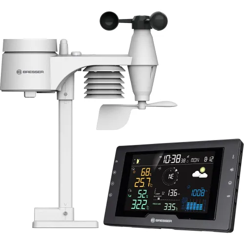 Bresser - Estación meteorológica profesional Azores con sensor exterior 5 en 1.