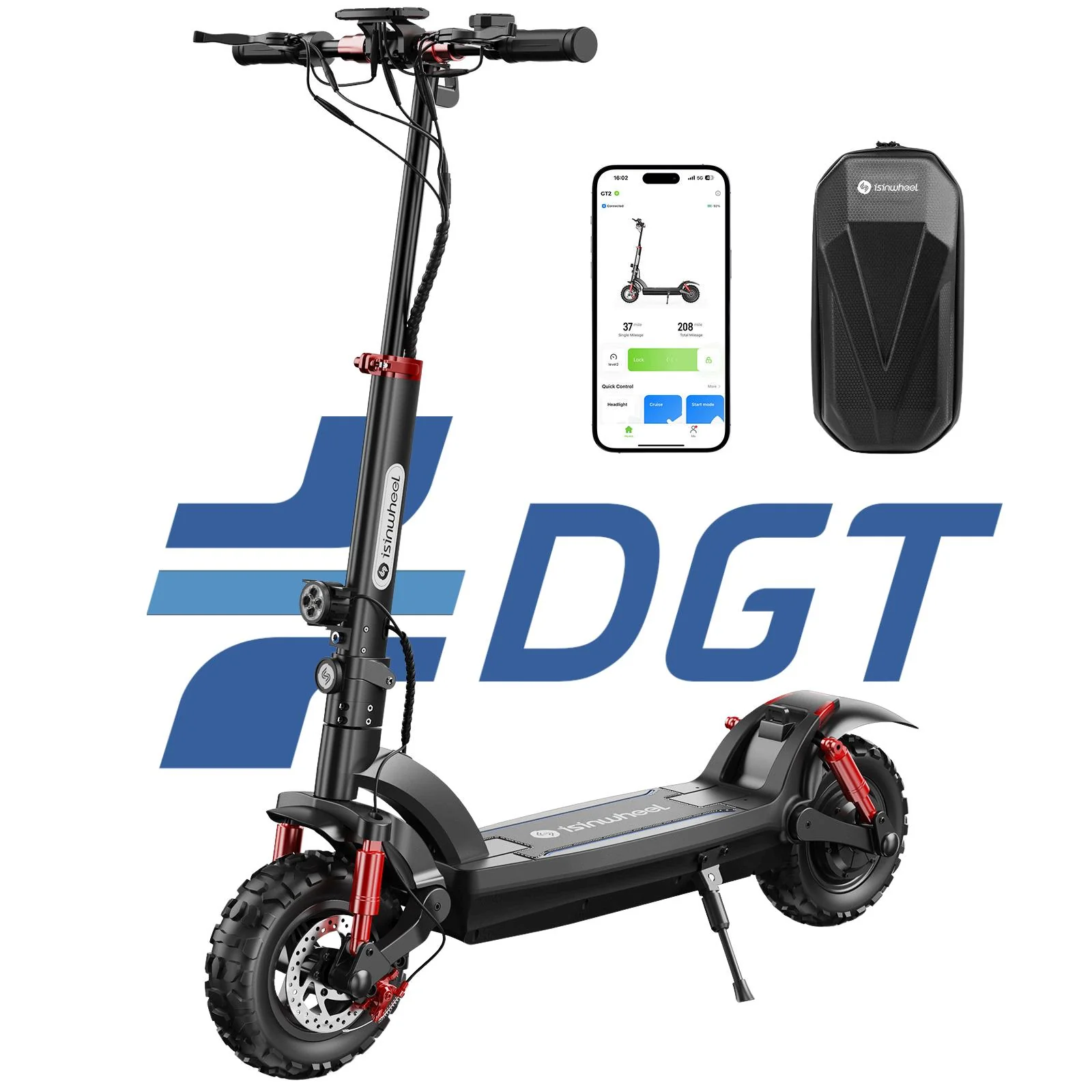 iScooter® iX3 800w Patinete Eléctrico Todoterreno con Control por APP