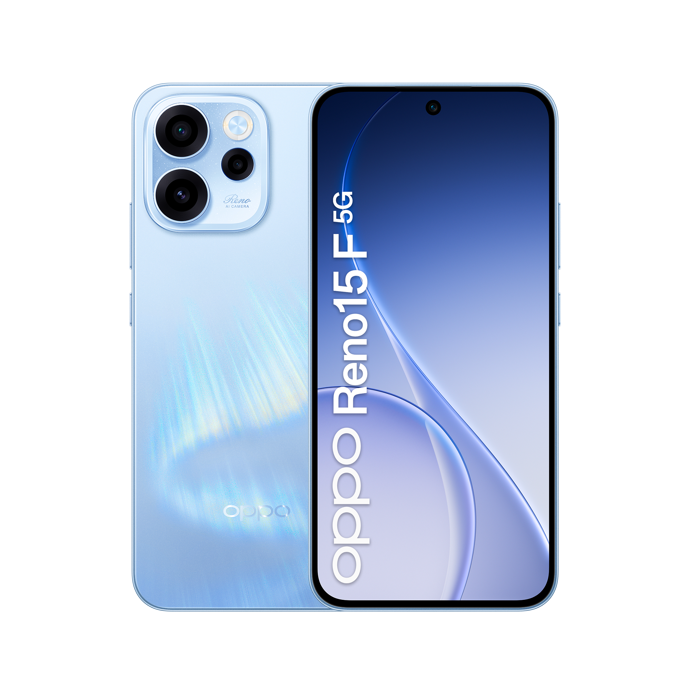 Oppo Reno15 F 5G 256GB Aurora Azul Pantalla de 6.57" 8GB de RAM Qualcomm Snapdragon 6 Gen 1