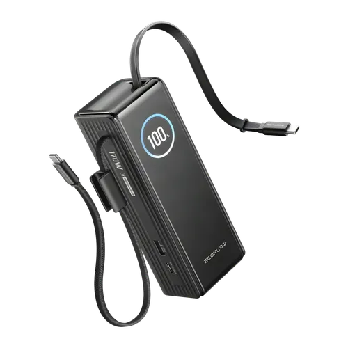 Power Bank EcoFlow RAPID 25000mAh Negro 170W 2x USB-C + 1x USB-A 25000