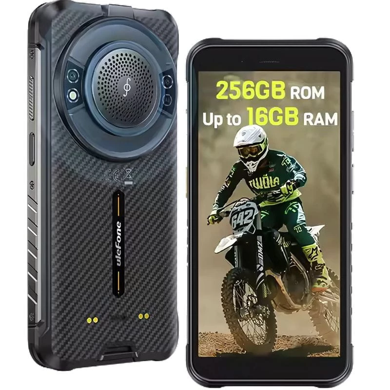 Ulefone RugKing 4G 128GB Negro Rugged 8GB de RAM Altavoz potente