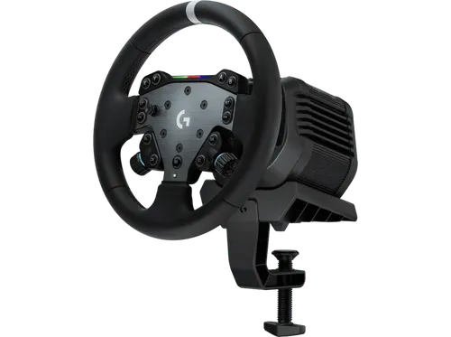 Volante - Logitech G RS50 System, Transmisión completa hasta 8 N⋅m de par, TRUEFORCE, Sistema liberación rápida integrado, Plug and Play, PC, Negro