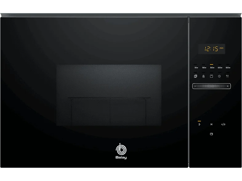 HORNO MICROONDAS INTEGRABLE BALAY 3CG5172N2 20 LITROS CON GRILL NEGRO