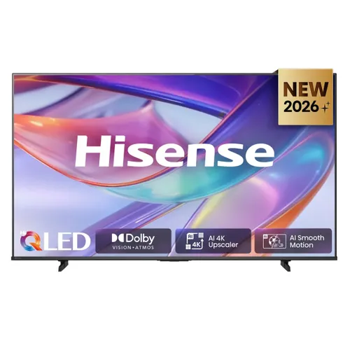 TV QLED 55" - Hisense 55E7S, 4K, Escalador 4K IA, Modo Juego Plus, Dolby Visión IQ, Negro