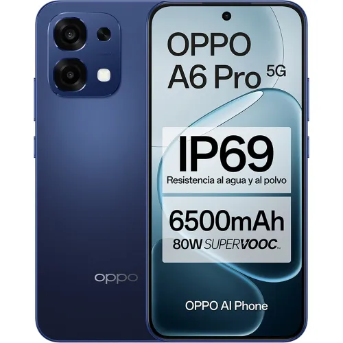 Oppo - Móvil Oppo A6 Pro 5G 6,57" Dimensity 6300 + Funda.