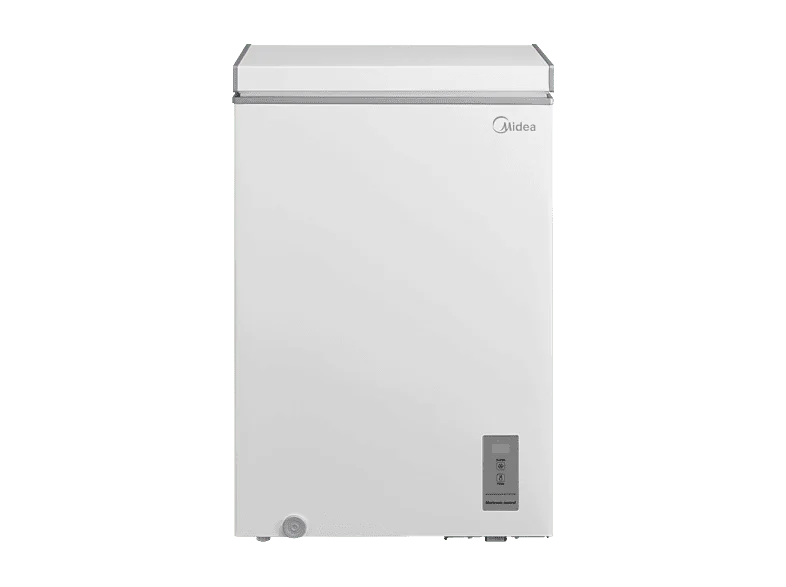 Congelador horizontal - Midea MDRC154FZE01, 99L, 85 cm Alto, Inverter, Temperatura Regulable, Fast Freezing, Blanco