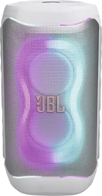 Altavoz de gran potencia - JBL PartyBox 130, 200 W, Con batería, 15h Autonomía, IPX4, Asa ergonómica plegable, Modo Smart EQ, Blanco